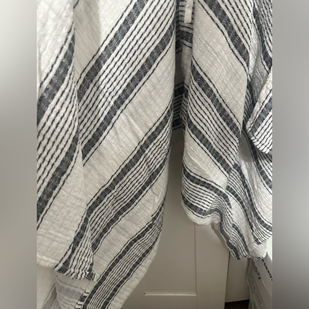 Cost Plus World Market Monochrome Striped Romper - Picture 4 of 5